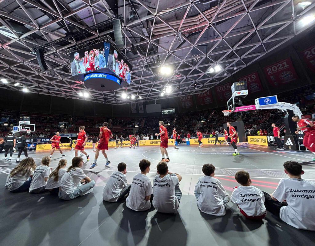 Basketball Einlaufkids Pokal-Achtelfinale 2025